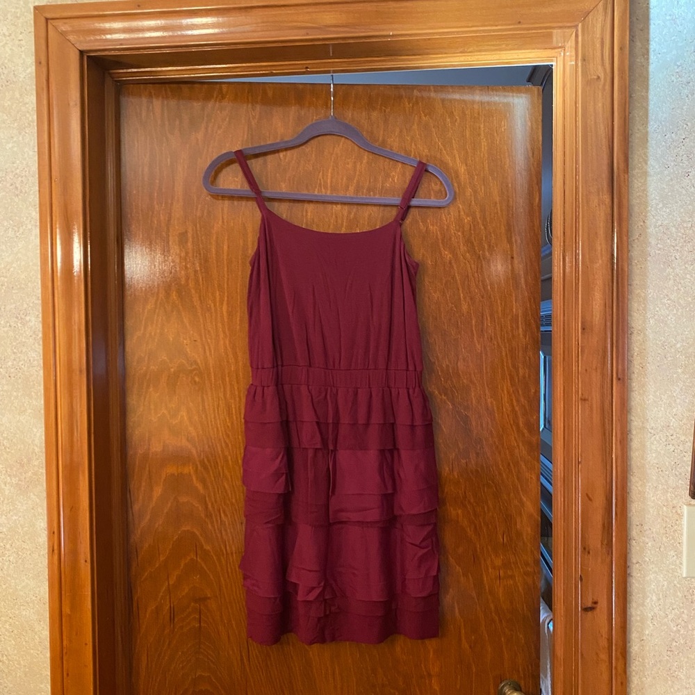 Barney’s Co-op ruffled dress. Worn once; like new.